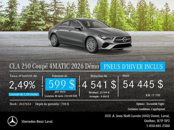 CLA 250 Coupe 4MATIC 2026