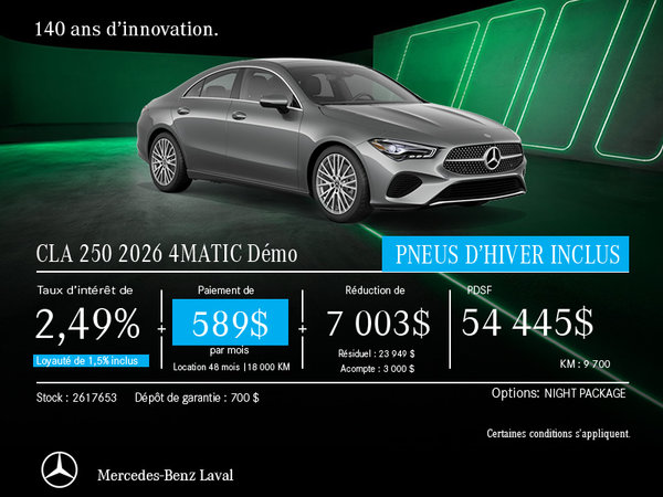 CLA 250 4MATIC 2026