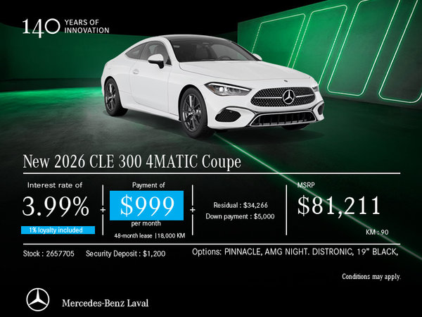 2026 CLE 300 Coupe 4MATIC