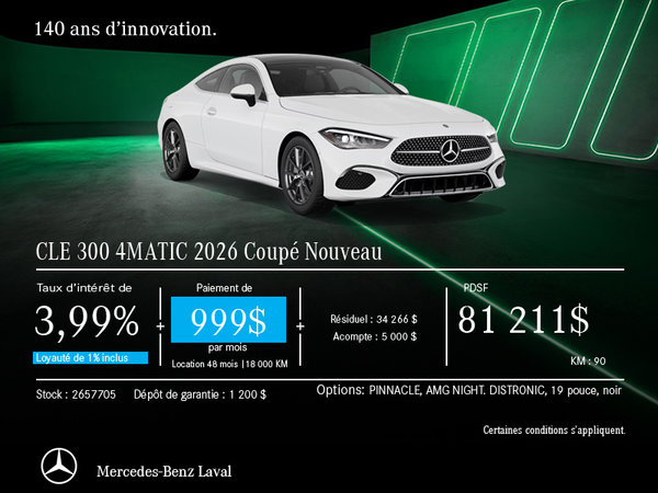 CLE 300 Coupé 4MATIC 2026