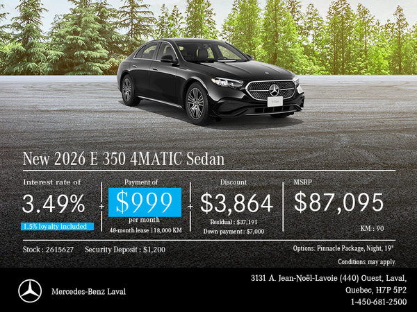 2026 E 350 4MATIC Sedan