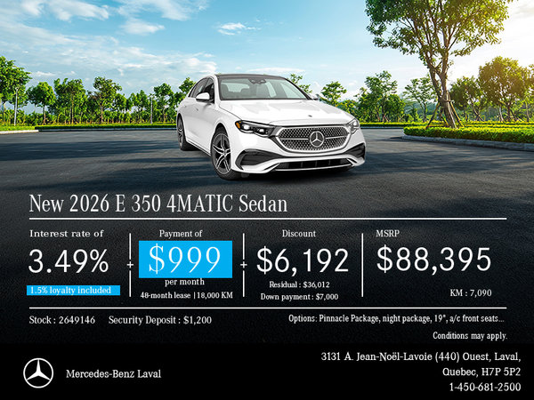 2026 E 350 Sedan