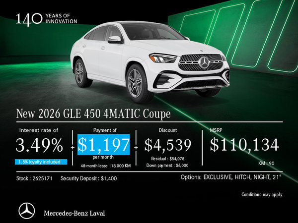 2026 GLE 450 Coupe 4MATIC