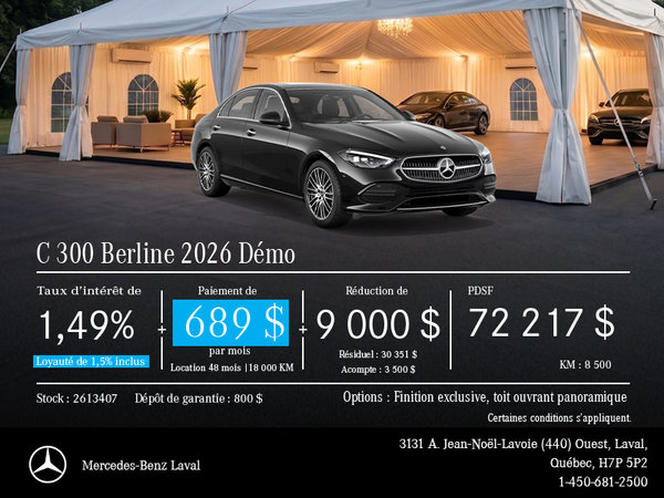 Démo C 300 Berline 2026