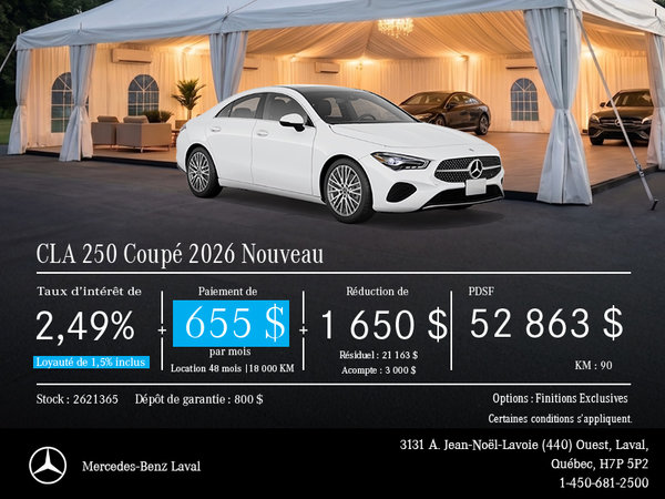 CLA 250 Coupé 2026