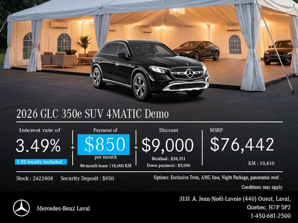GLC 350e SUV 4MATIC Demo