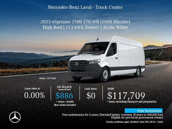2025 eSprinter 2500