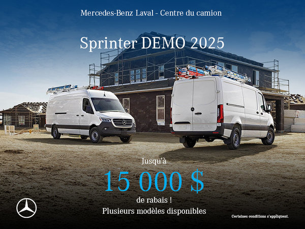Liquidation exclusive : Modèles Sprinter DEMO 2025 disponibles !