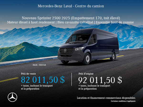 Nouveau Sprinter 2500 2025