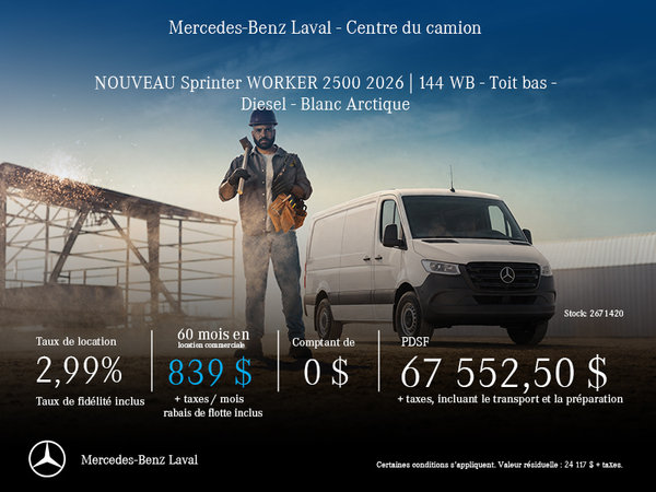 Sprinter WORKER 2500 2026