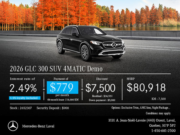 2026 GLC 300 SUV 4MATIC Demo