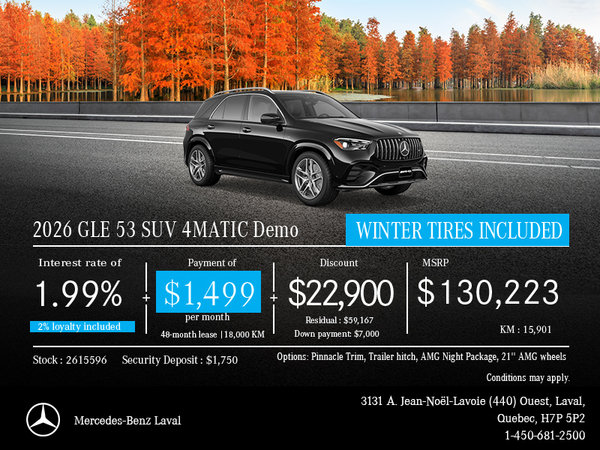 2026 GLE 53 SUV 4MATIC Demo