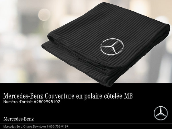 Couverture en polaire côtelée Mercedes-Benz