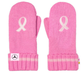 Breast Cancer Awareness Mittens, Pink