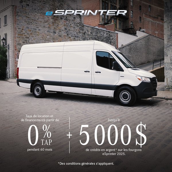 Conduisez le eSprinter 2025