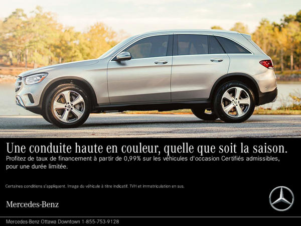 Financement à partir de 0,99% sur les véhicules d'occasion certifiés.