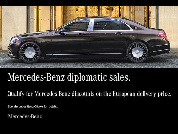 Mercedes-Benz diplomatic sales.