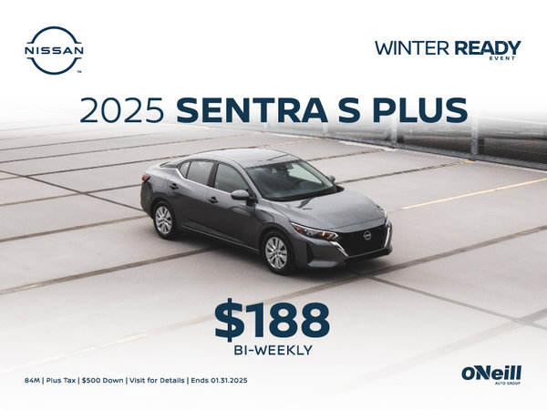 The 2025 Nissan Sentra S Plus