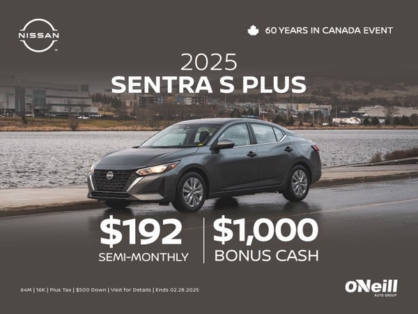 The 2025 Nissan Sentra S Plus