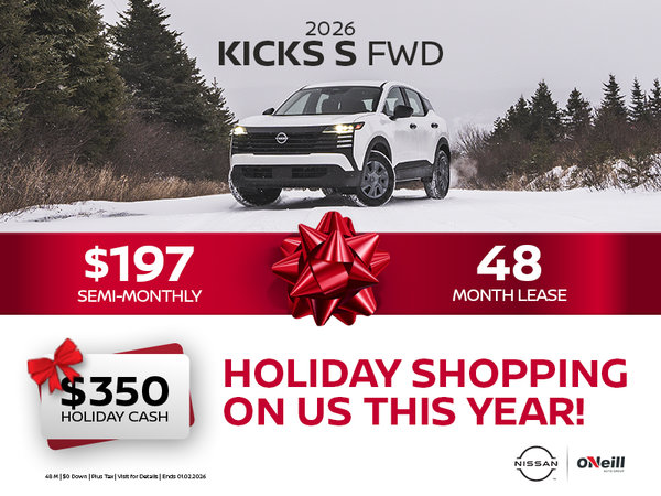 The 2026 Nissan Kicks S