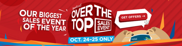 Over The Top Sale Event