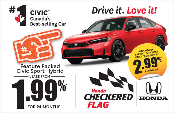 Get the 2026 Honda Civic Sport Hybrid!