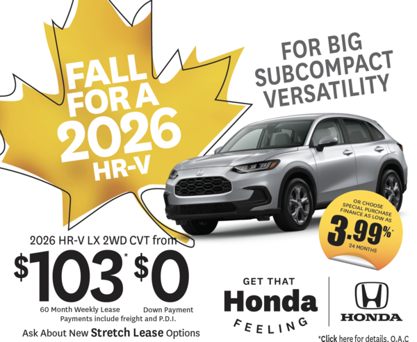 Get the 2026 Honda HR-V!