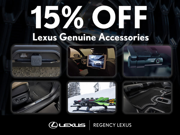 15% OFF LEXUS GENUINE ACCESSORIES