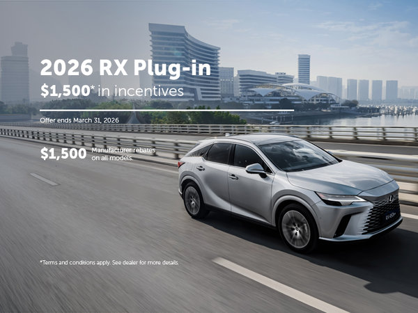 2026 RX Plug-in SPECIAL OFFER