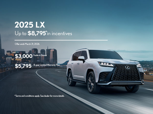 2025 LX600 SPECIAL OFFER