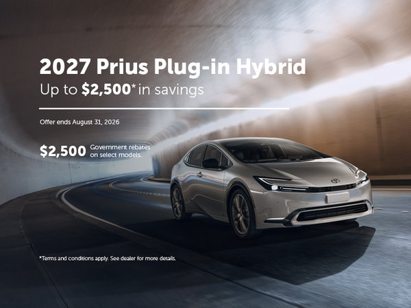 2027 Prius Plug-In Hybrid Special Offer