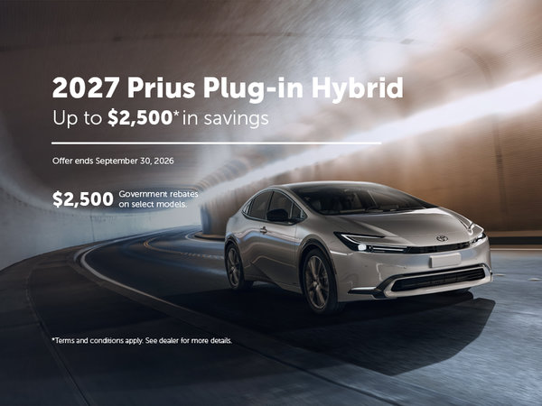 2027 Prius Plug-In Hybrid Special Offer