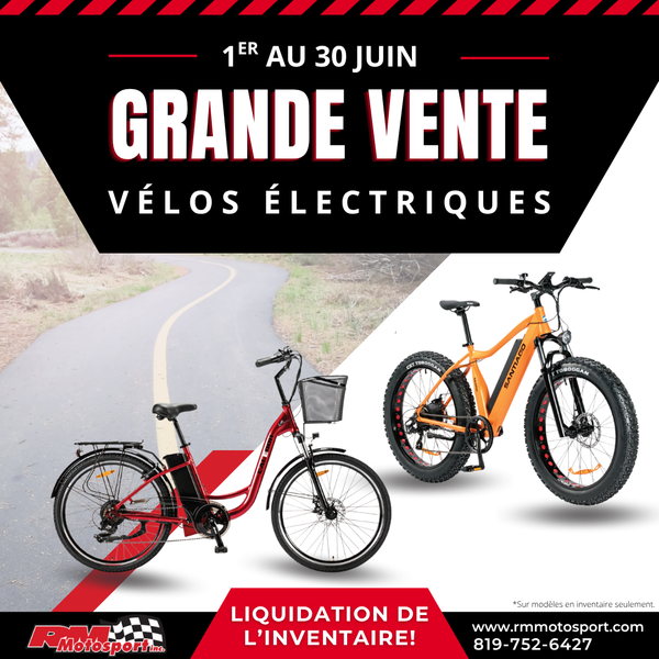 Grande Vente de Vélos Électriques | 1er au 30 juin!