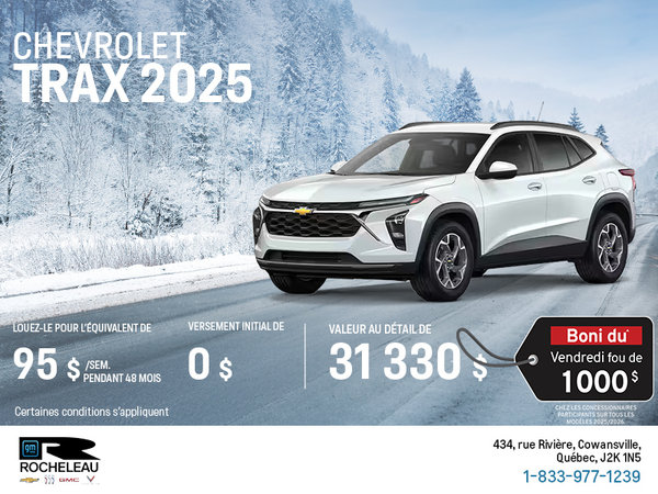 Procurez-vous le Chevrolet Trax 2025