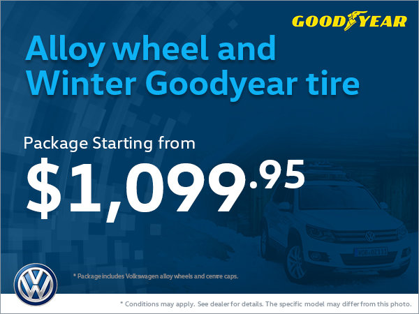 Alloy Wheel and Winter Goodyear Tire Package from $1099.95!