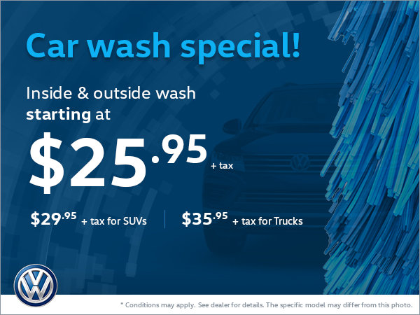 Get a Car Wash Special at $25.95!