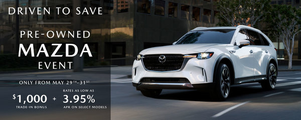 Driven to Save: Pre-Owned Mazda Sales Event