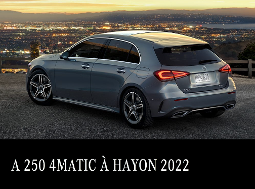 Démo A 250 à Hayon à partir de 589$/mois*