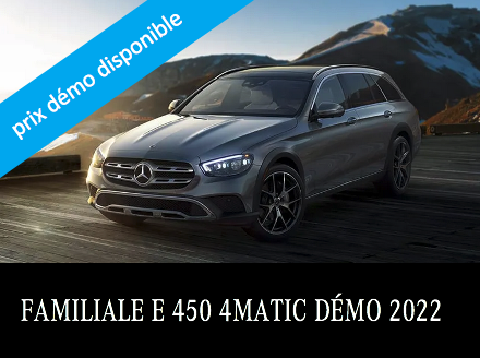 Démo FAMILIALE E 450 4MATIC 2022 en stock !