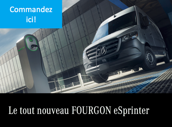 Commandez votre fourgon eSprinter maintenant !