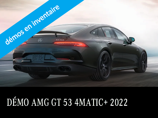 Démo AMG GT 53 4MATIC+ 2022 en stock !