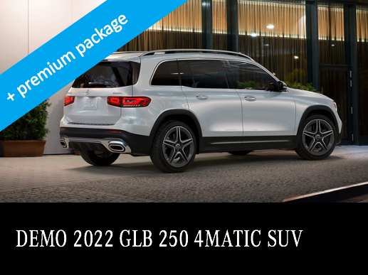 2022 GLB 250 4MATIC SUV demo from $675 month*
