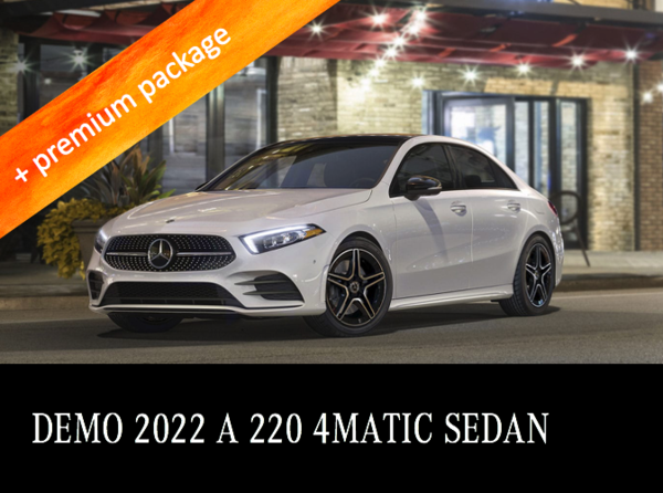 2022 A 220 4MATIC Sedan Demo from $479 month*