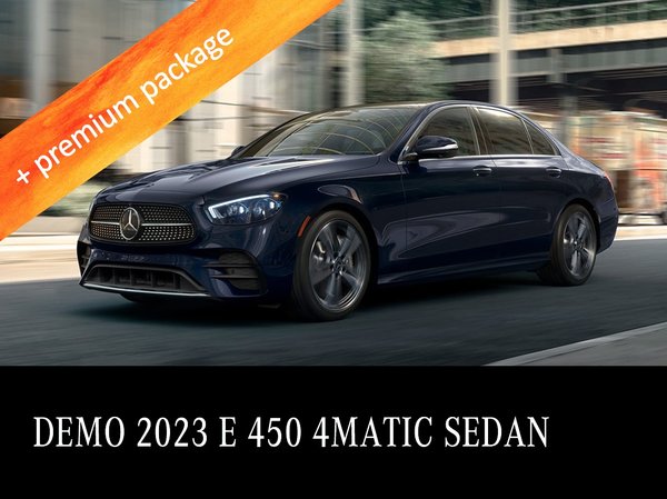2023 E 450 4MATIC sedan Demo from $685/every 2 weeks*