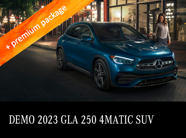 2023 GLA 250 4MATIC SUV Demo from $306/every 2 weeks*