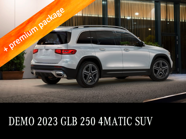 2023 GLB 250 4MATIC SUV Demo from $705/month*