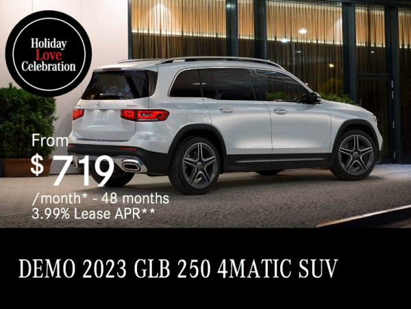 2023 GLB 250 4MATIC SUV Demo from $719/month*