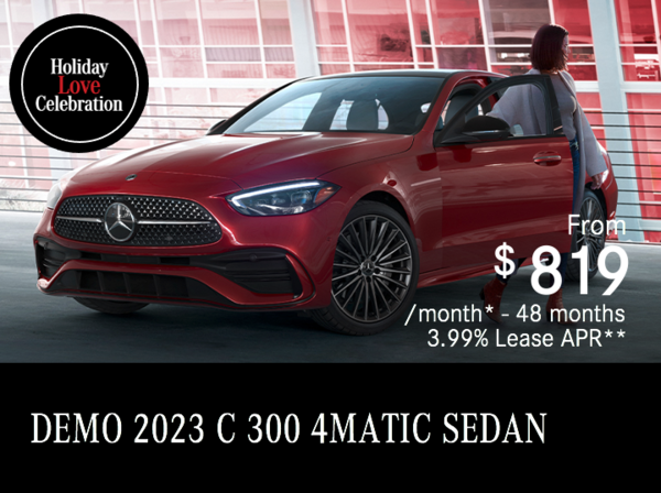 2023 C 300 4MATIC SEDAN Demo from $819/month*