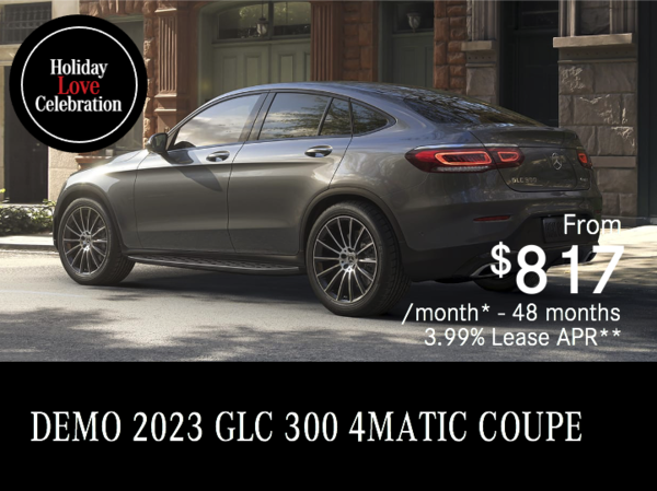 2023 GLC 300 4MATIC COUPE Demo from $817/month*