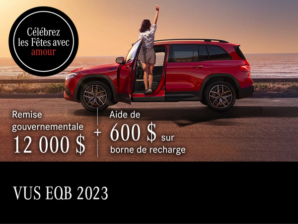 VUS EQB 2023 désormais éligible aux remises gouvernementales !